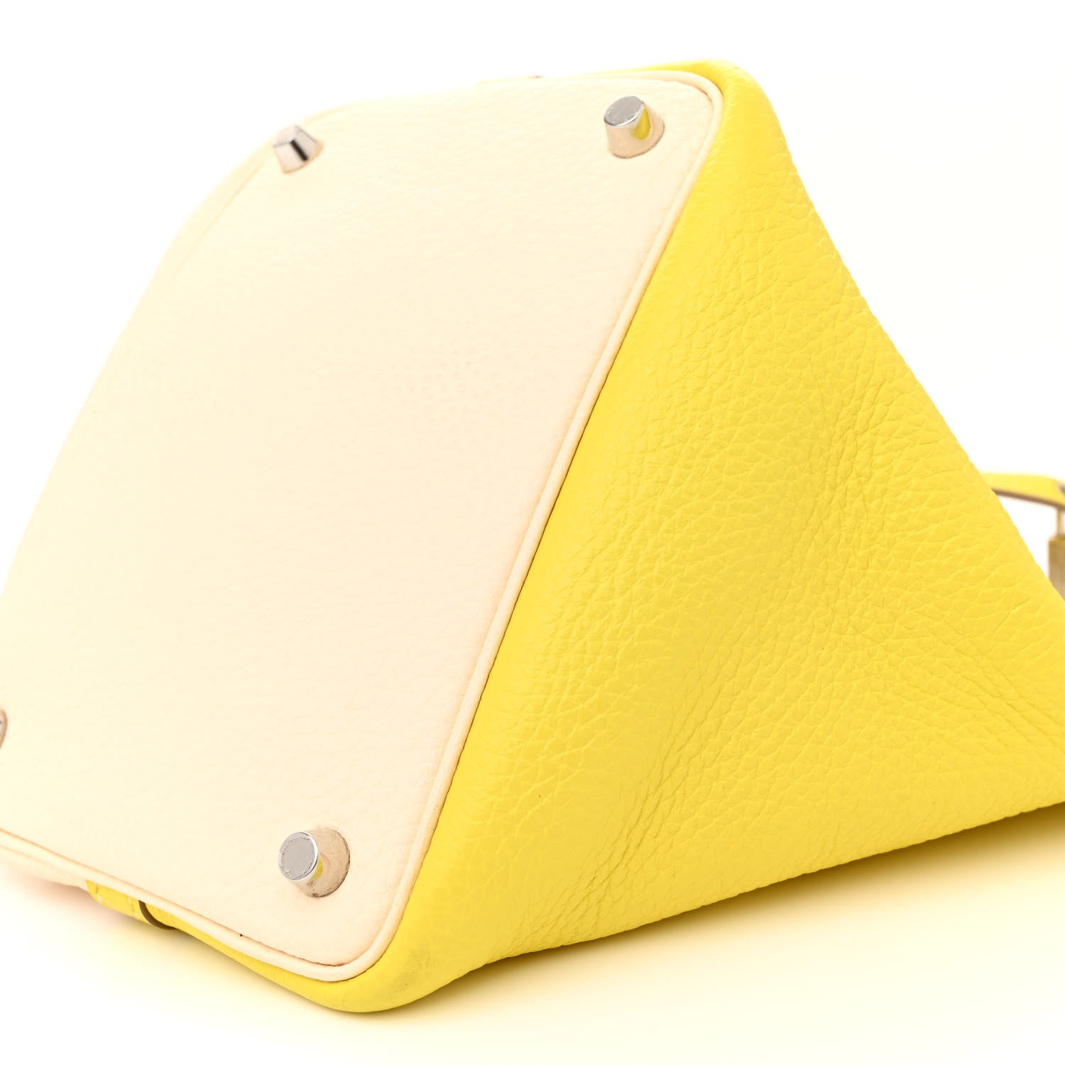 Hermes Taurillon Clemence Casaque Picotin Lock 18 PM Lime Nata 10 of 13