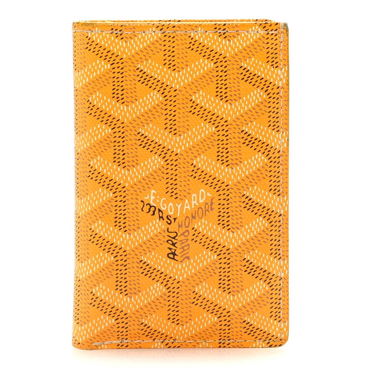 Goyard Goyardine Saint Pierre Card Holder Yellow 1738354