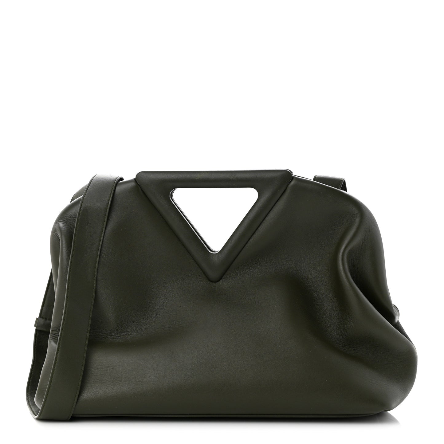 Calfskin Large The Point Triangle Bag Camping