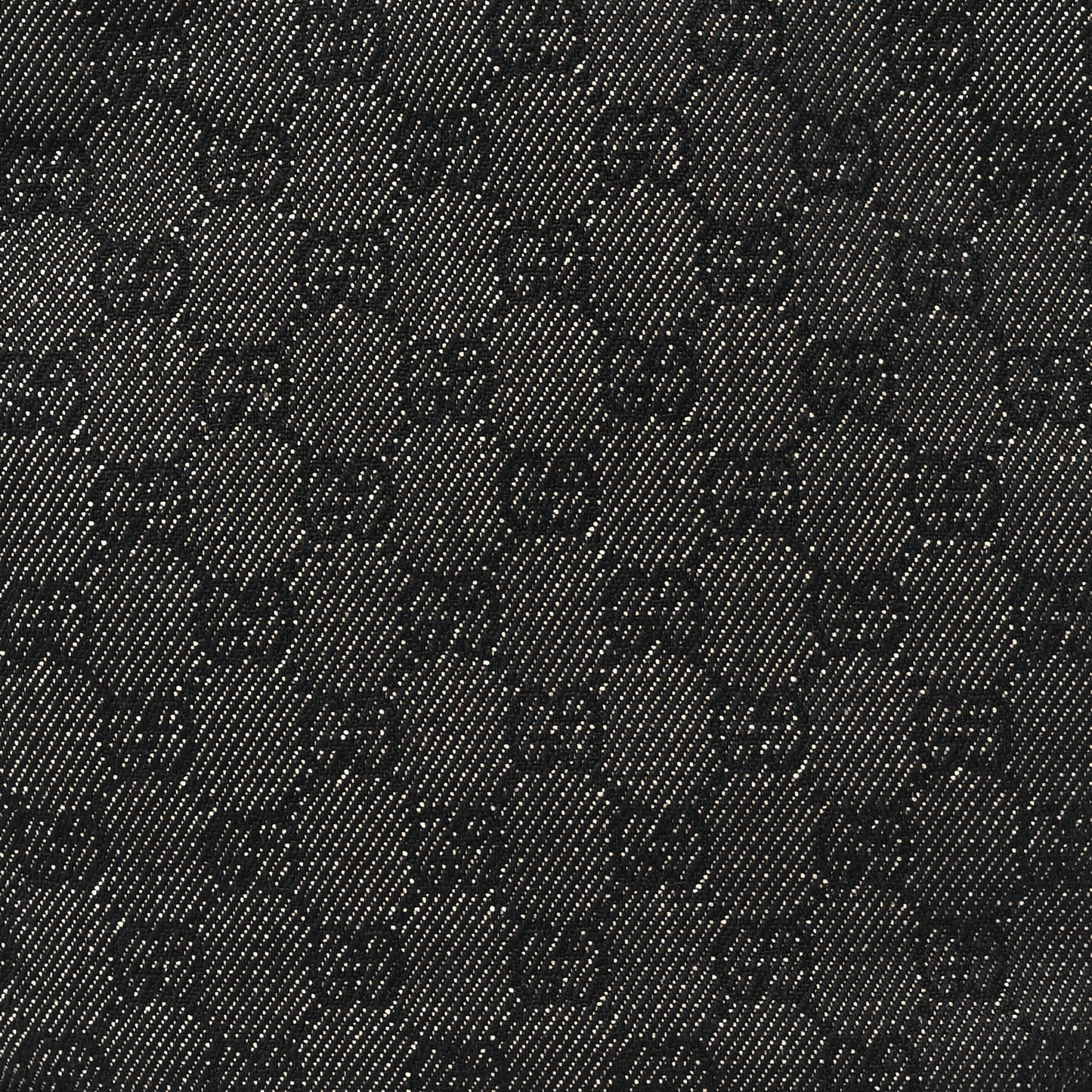 Denim Monogram Small Bucket Tote Black