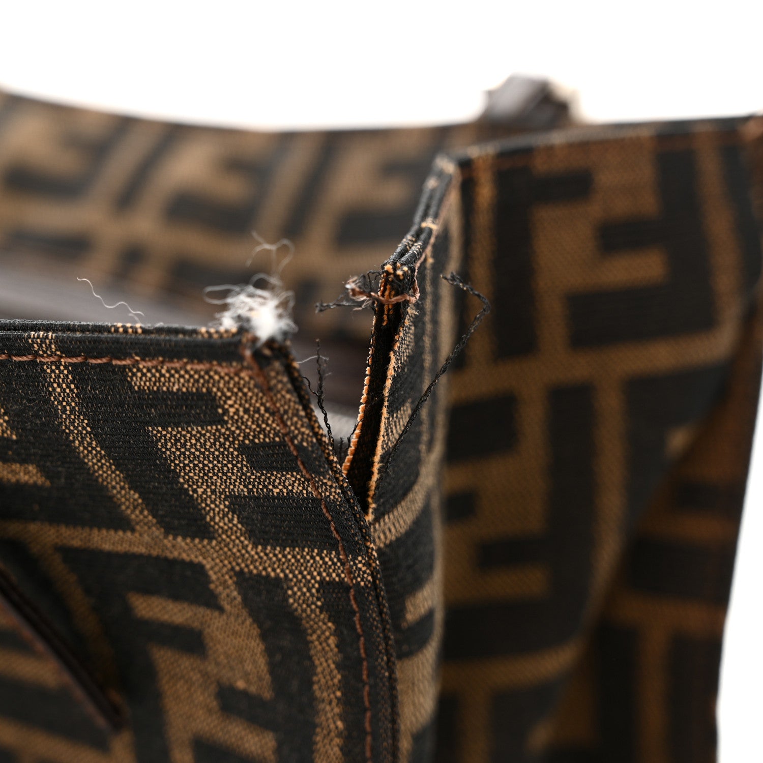 Fendi Zucca Shopping Tote Tobacco 13 of 14