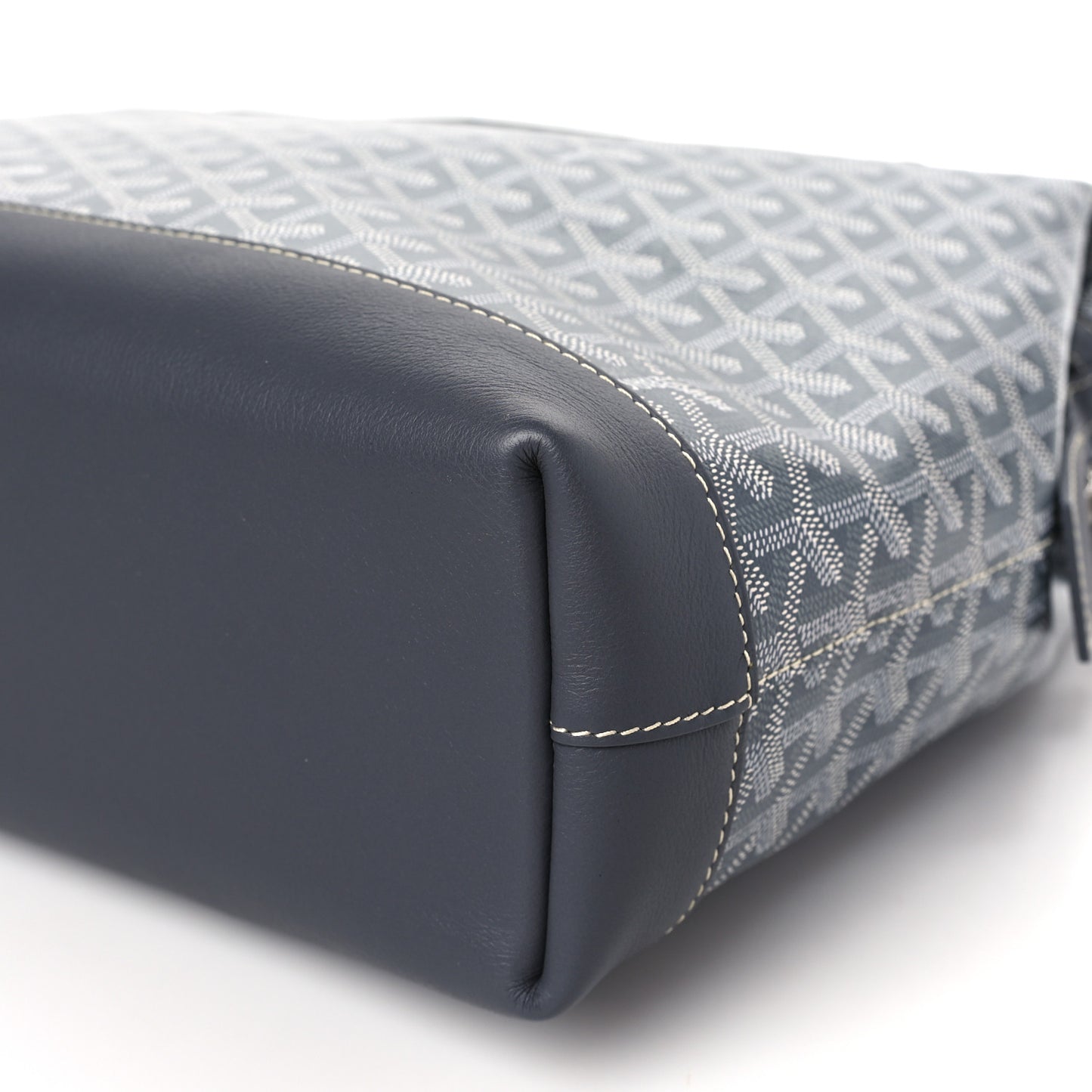 Goyardine Calfskin Cisalpin Document Case Grey