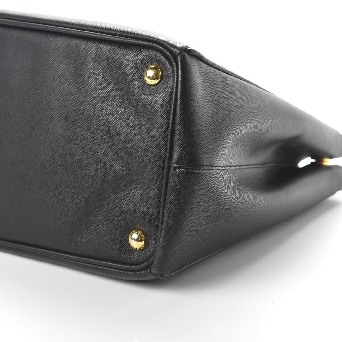 Saffiano Large Galleria Double Zip Tote Black