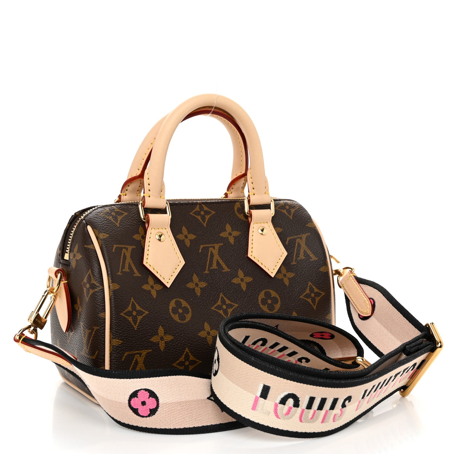 Louis Vuitton Monogram Speedy Bandouliere 20 Black 3 of 9