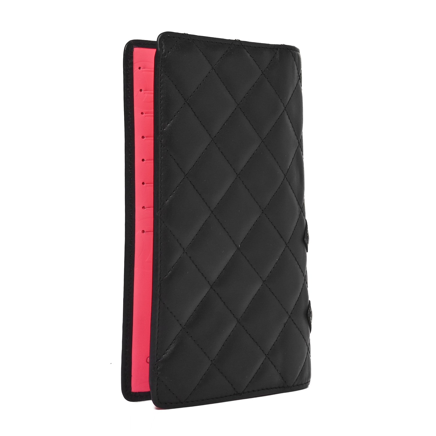 Chanel Calfskin Quilted Cambon Yen Wallet Black 3 of 9