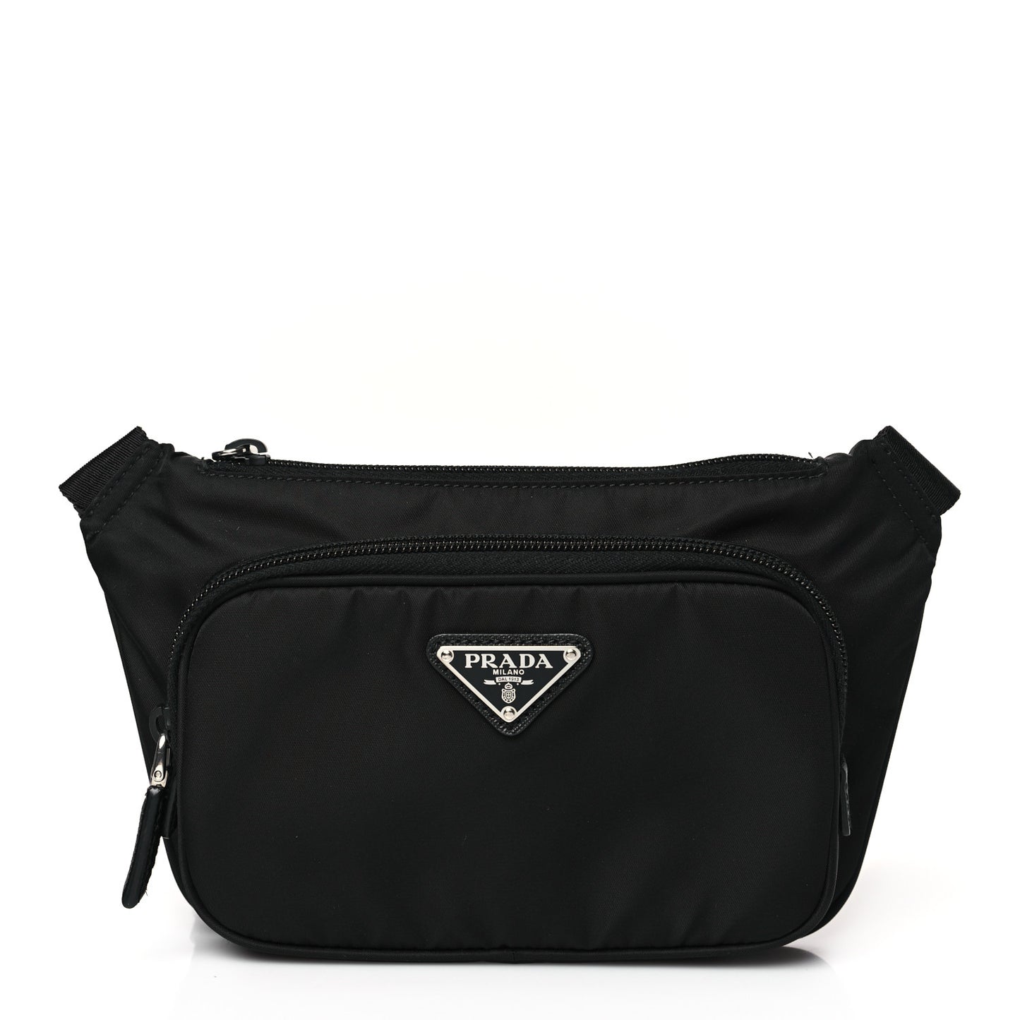 Re-Nylon Saffiano Belt Bag Black