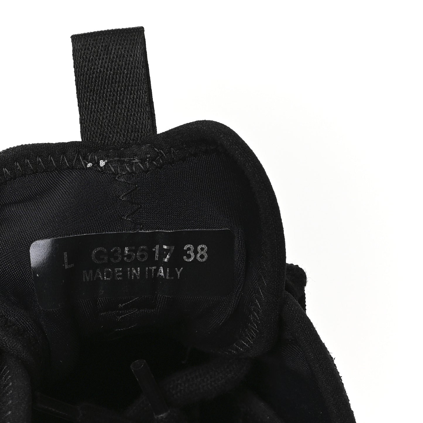 Velvet Calfskin Mixed Fibers CC Sneakers 38 Black