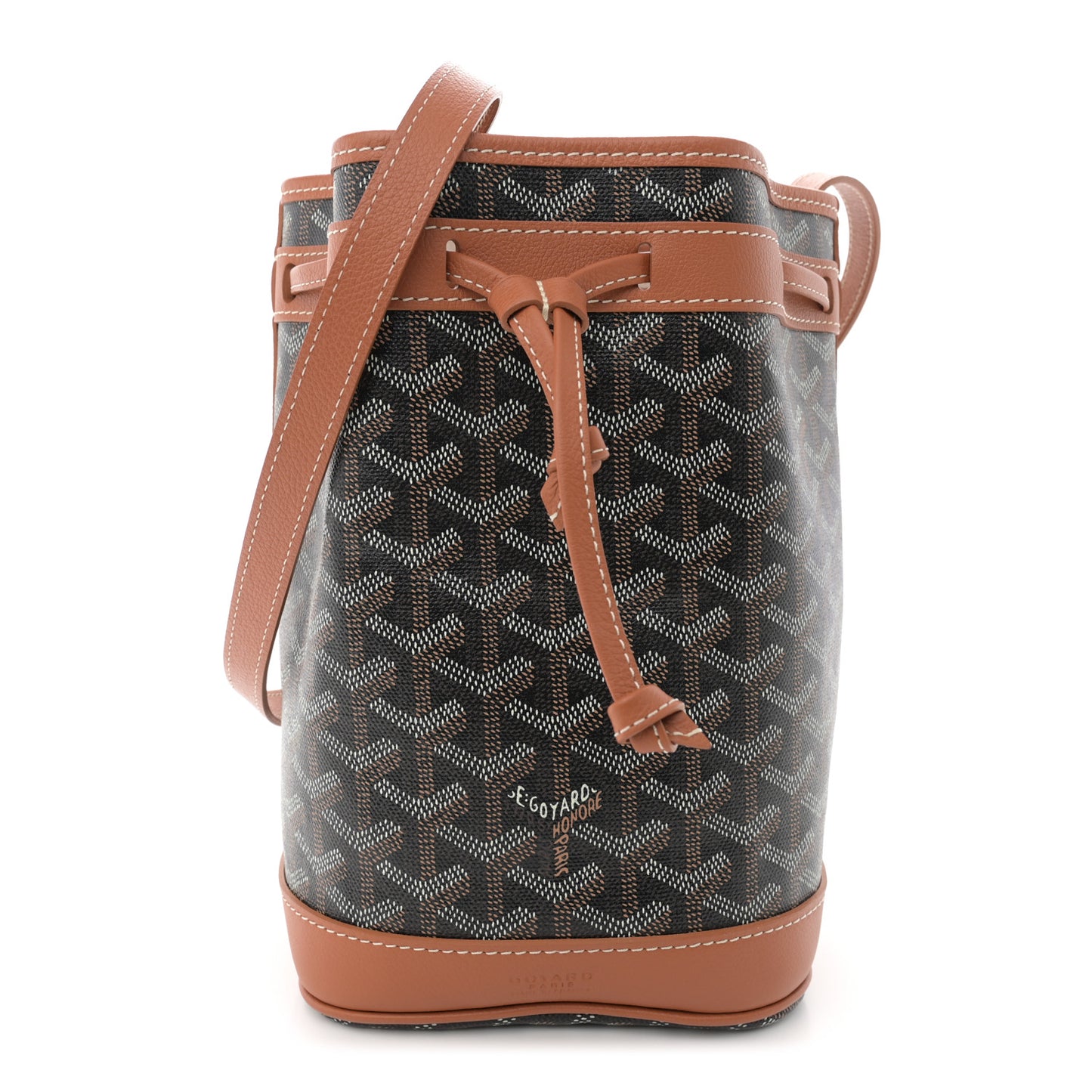 Goyardine Petit Flot Bucket Bag PM Black Gold