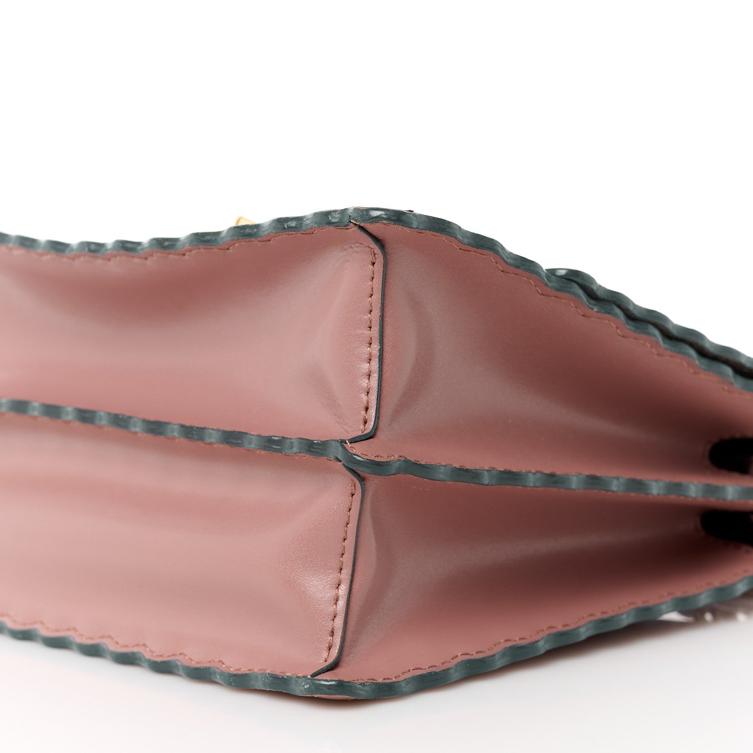 Fendi Vitello Liberty Scalloped Studded Small Kan I Shoulder Bag English Rose 12 of 12