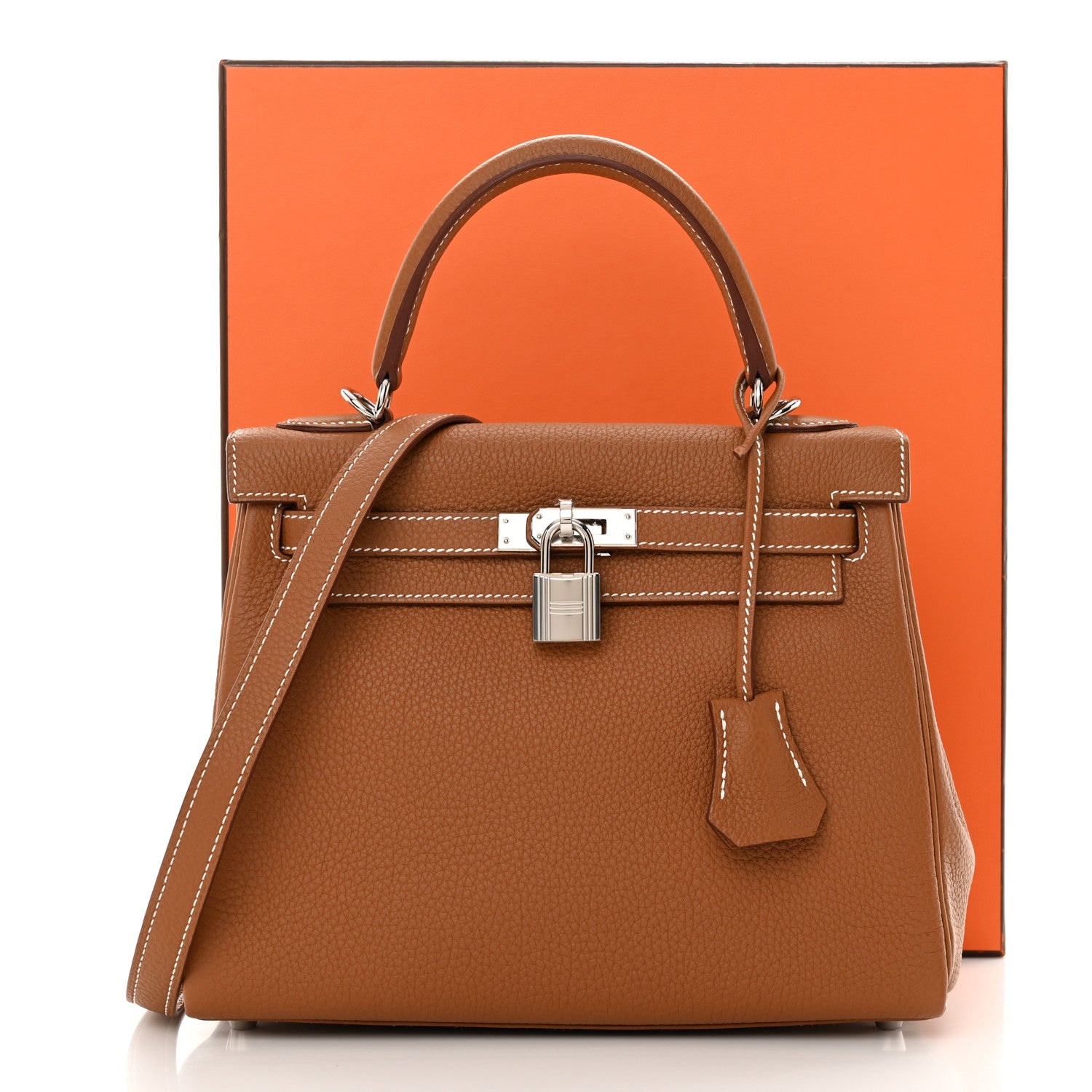 Hermes Togo Kelly Retourne 25 Gold 11 of 11