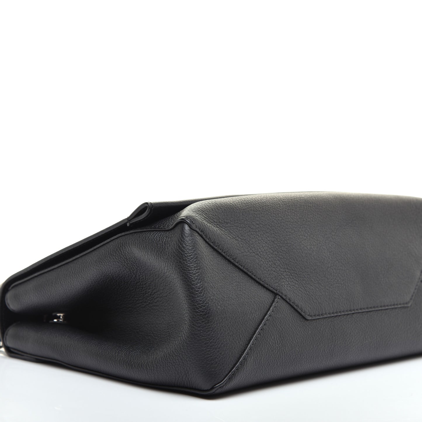Soft Calfskin Lockme II Top Handle Black