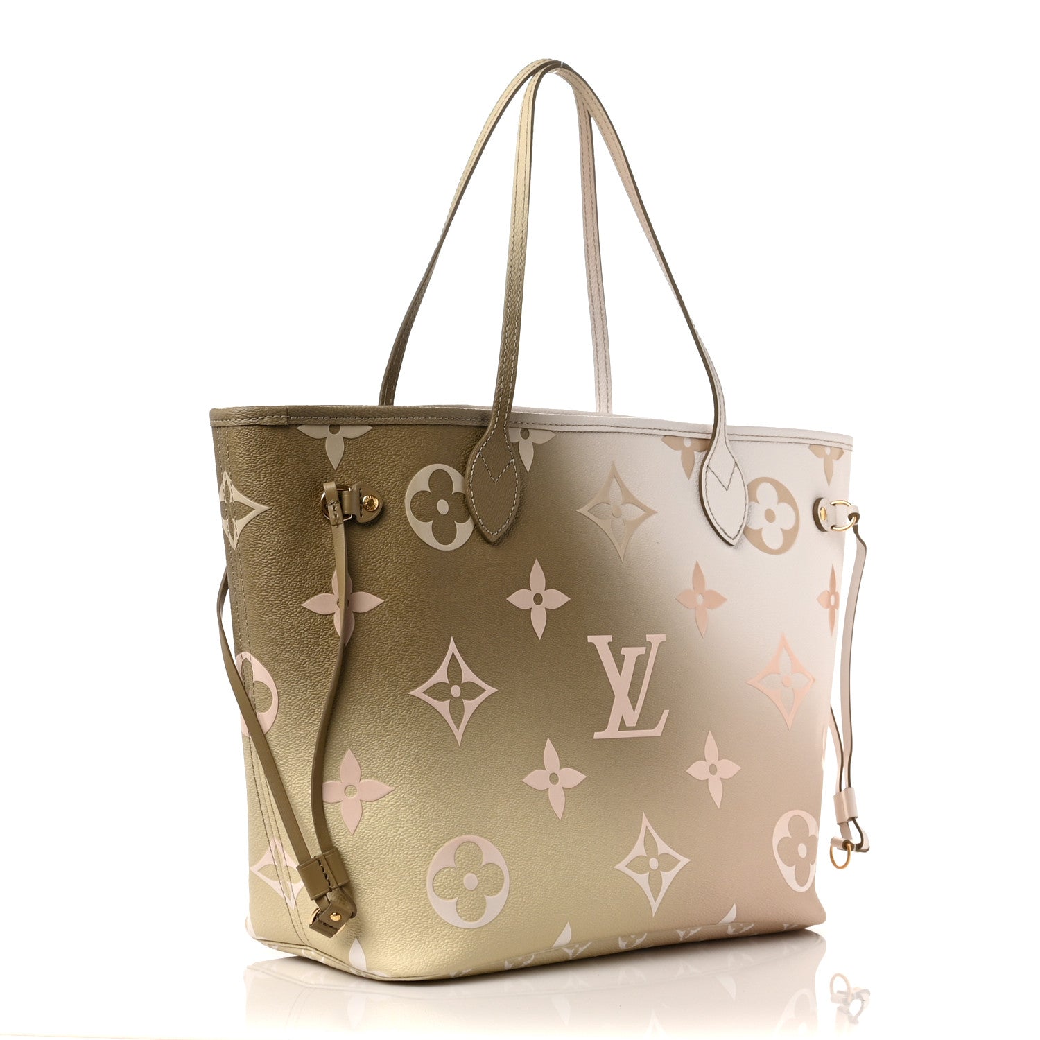 Louis Vuitton Monogram Giant Spring In The City Neverfull MM Sunset Kaki 3 of 8