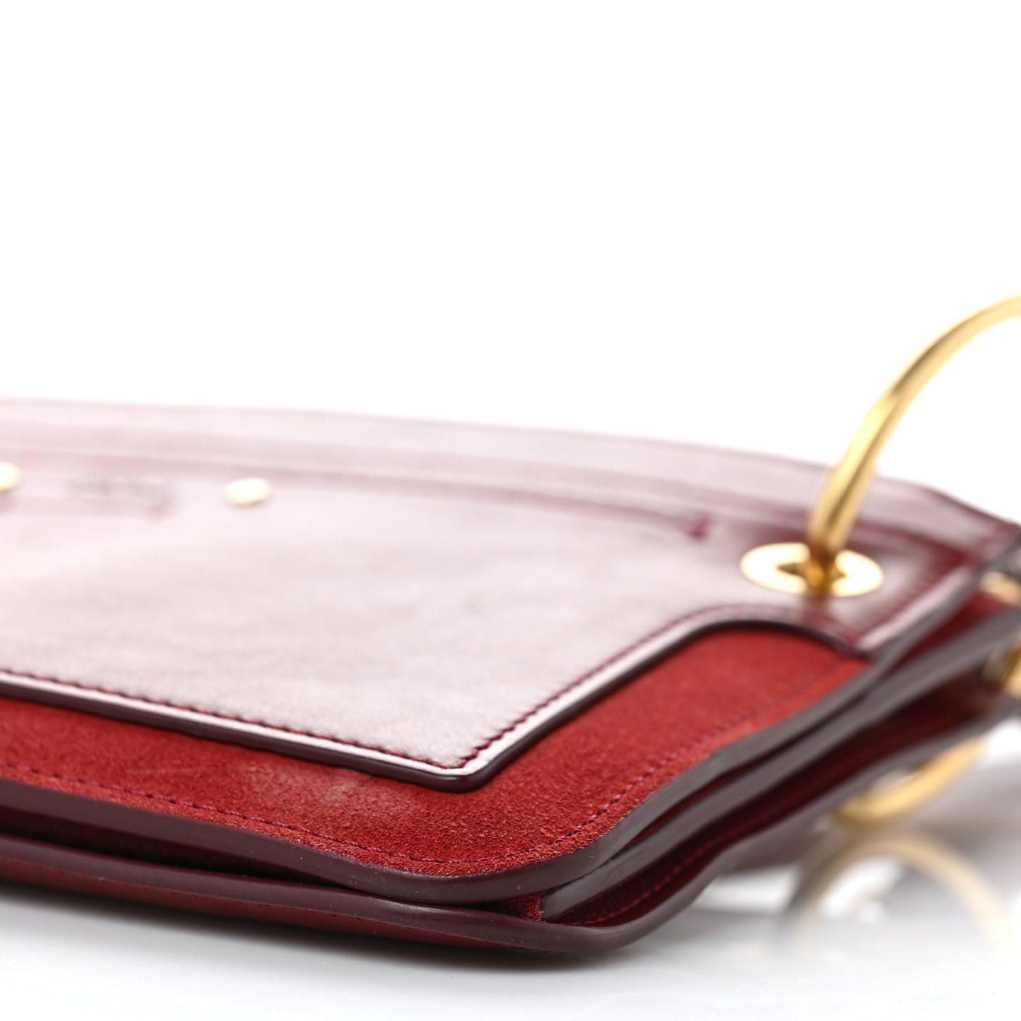 Calfskin Suede Roy Bag Plum Purple