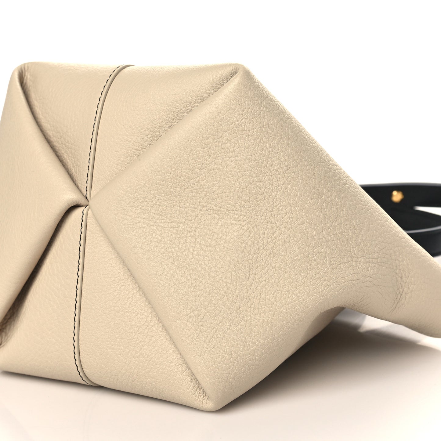 Calfskin Mini Tulipano Bag Latte Macchiato Multicolor