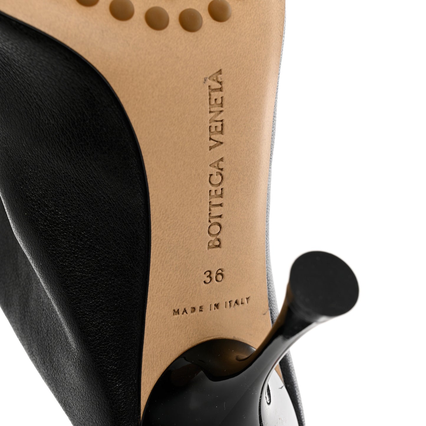 Stretch Nappa Dot Pumps 36 Black