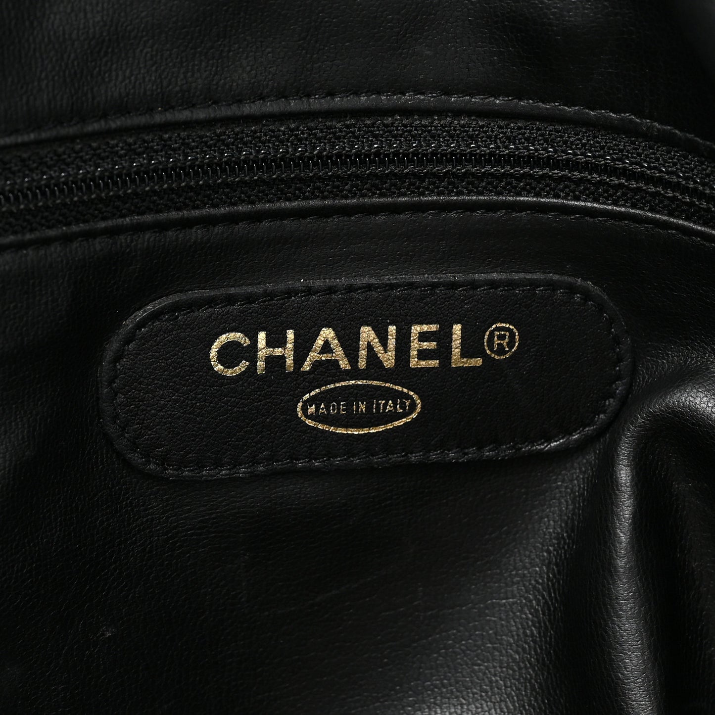 Calfskin Stitched CC Boston Black
