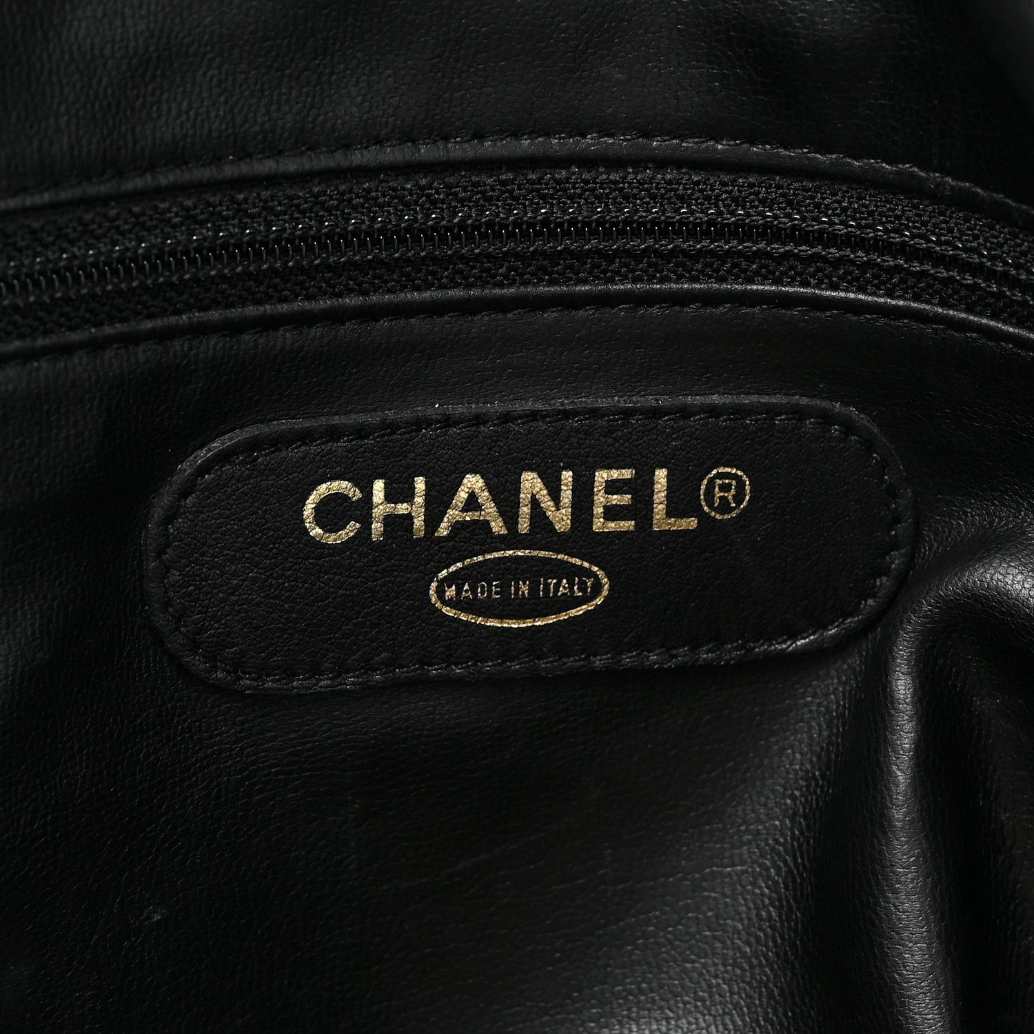Chanel Calfskin Stitched CC Boston Black 7 of 19
