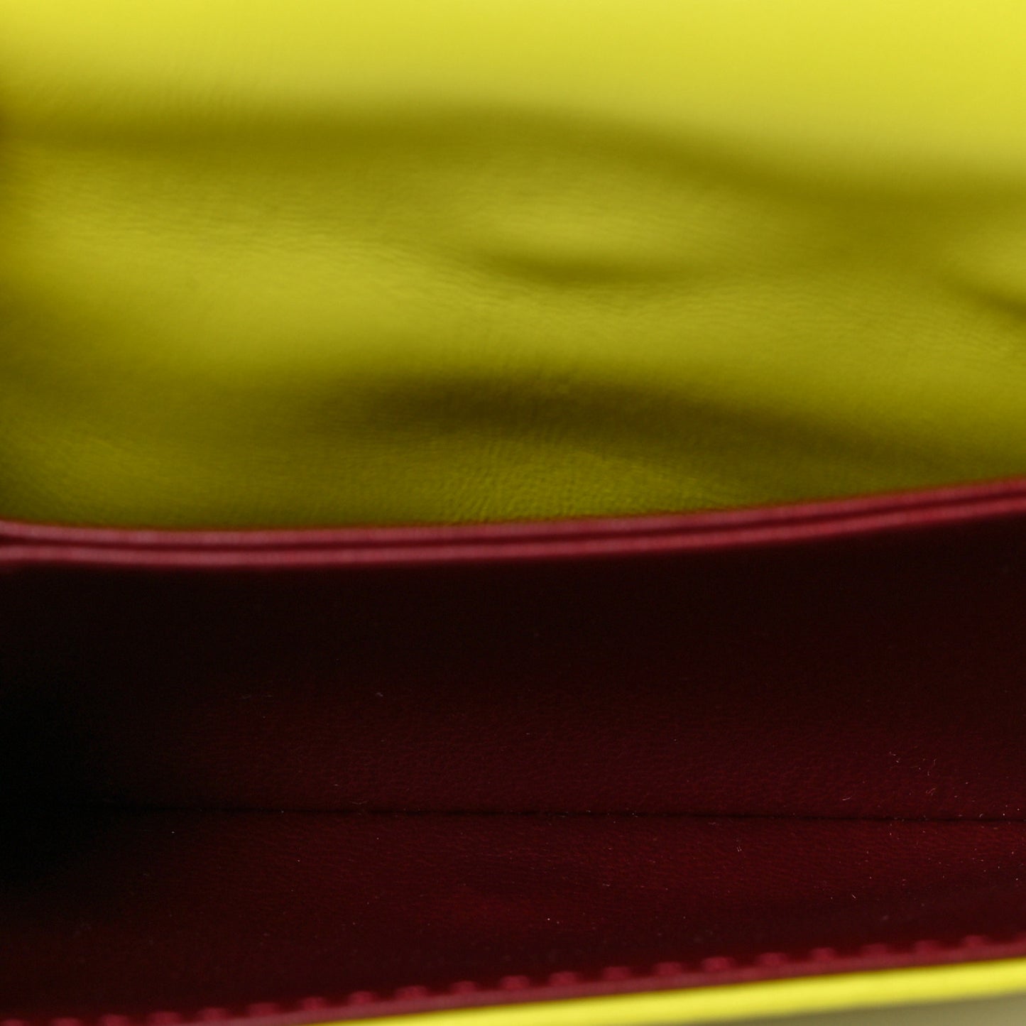 Lambskin Embossed Monogram Coussin Belt Vert Acide