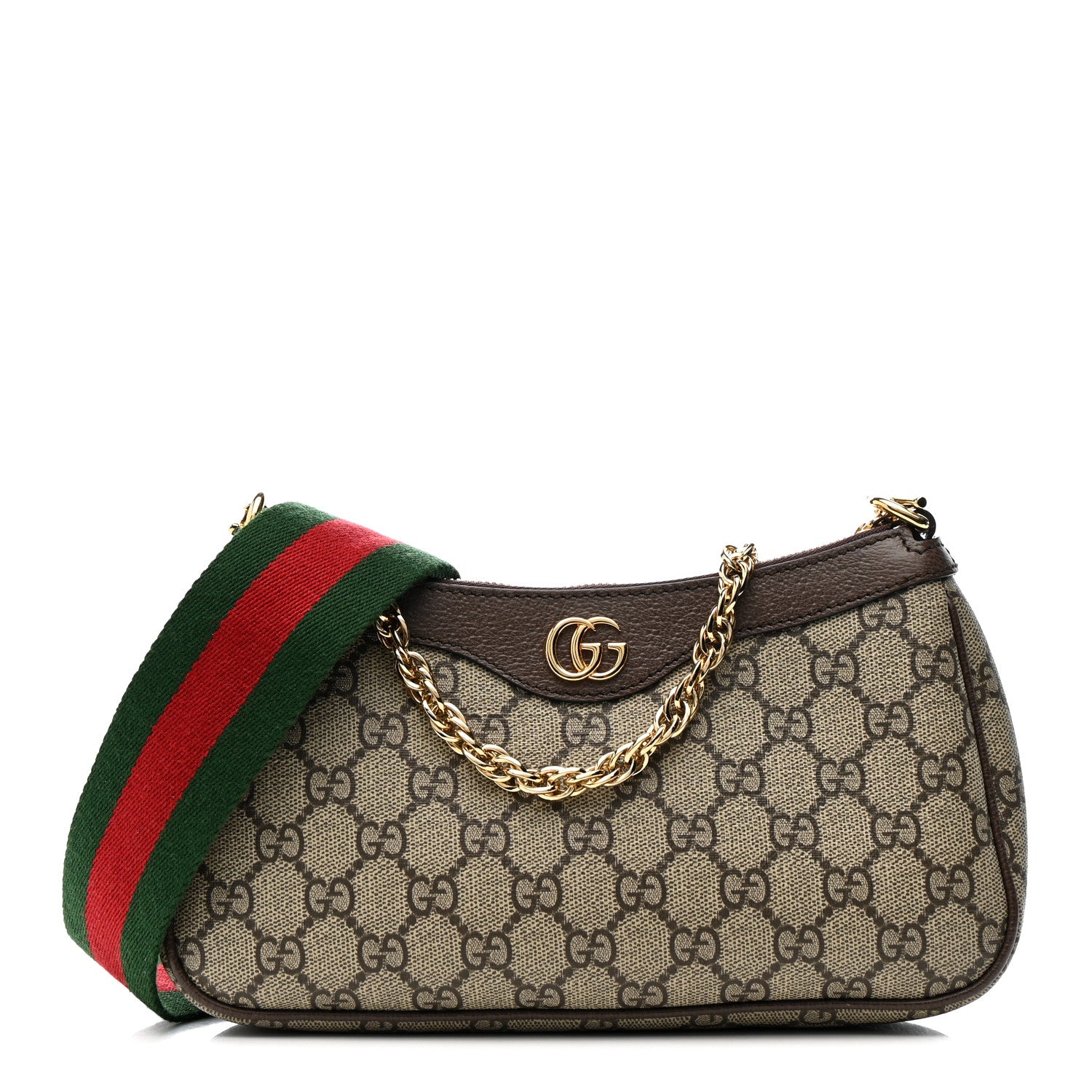 Gucci GG Supreme Monogram Textured Dollar Calfskin Web Small  display picture 3