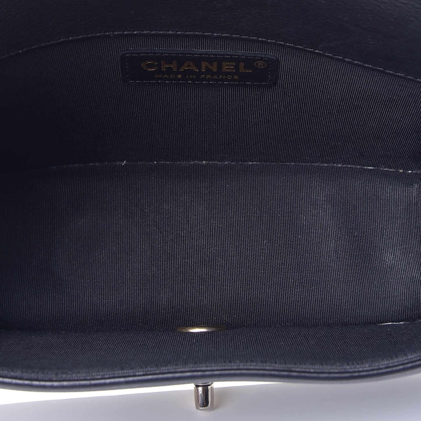 Calfskin Quilted Small Flap Black