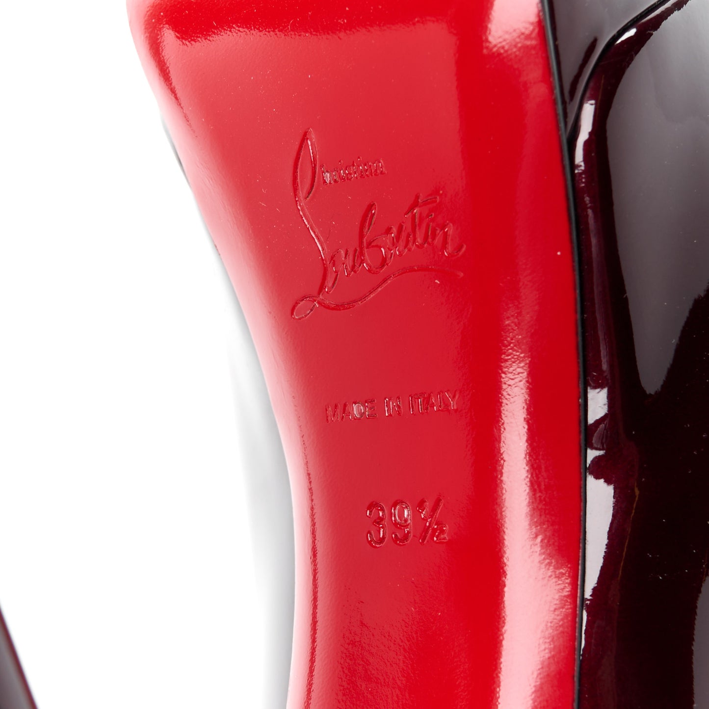 Patent Palais Royal 140 Pumps 39.5 Rouge Noir