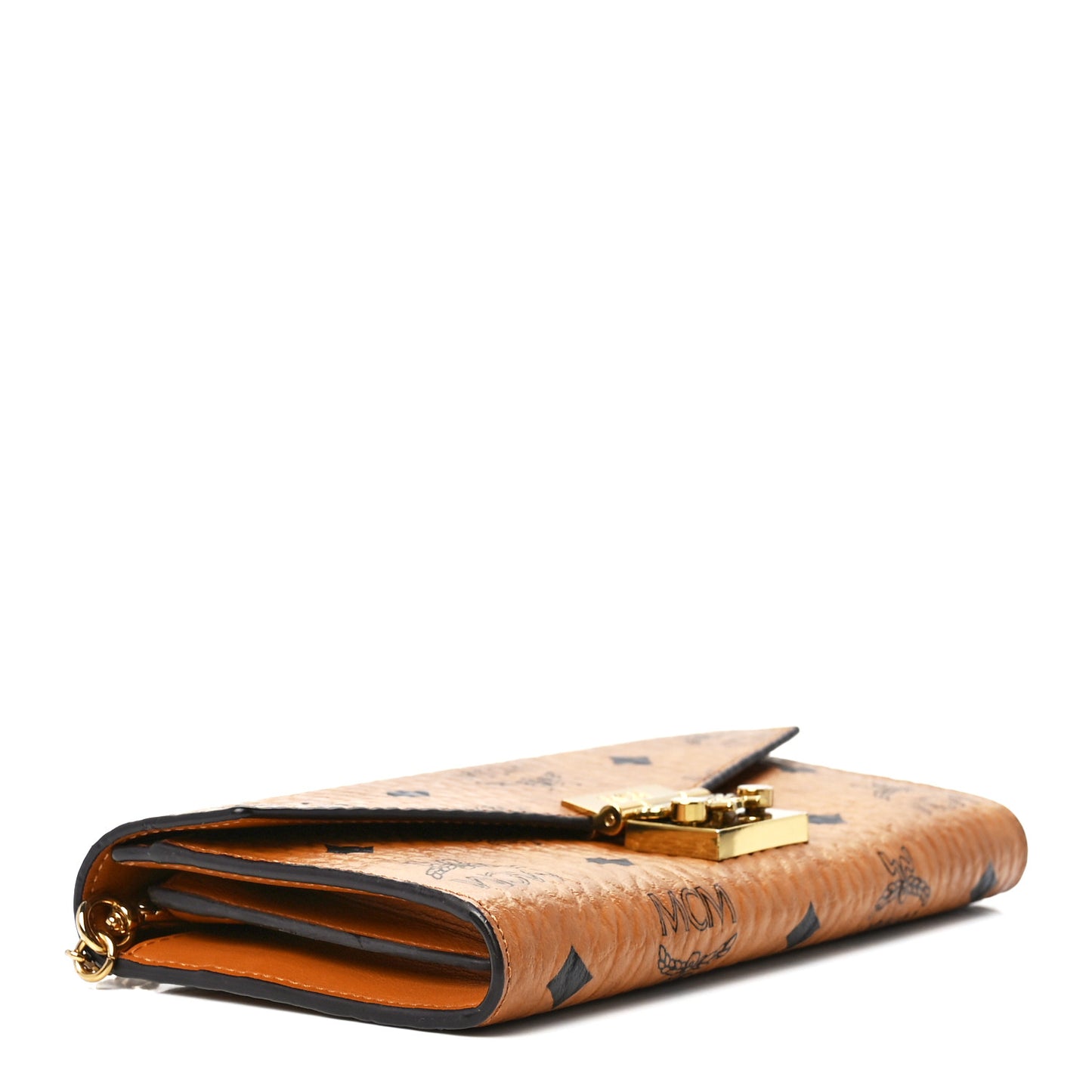 Visetos Large Patricia Wallet On Chain Cognac