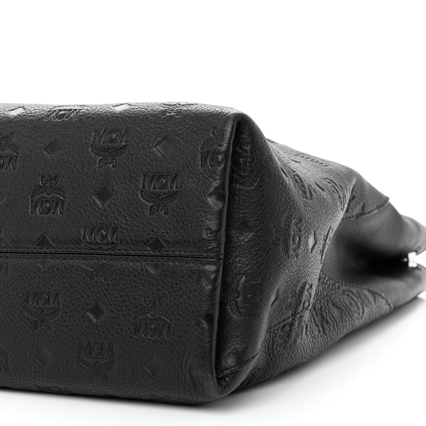 Calfskin Ottomar Monogram Large Klara Shopper Tote Black