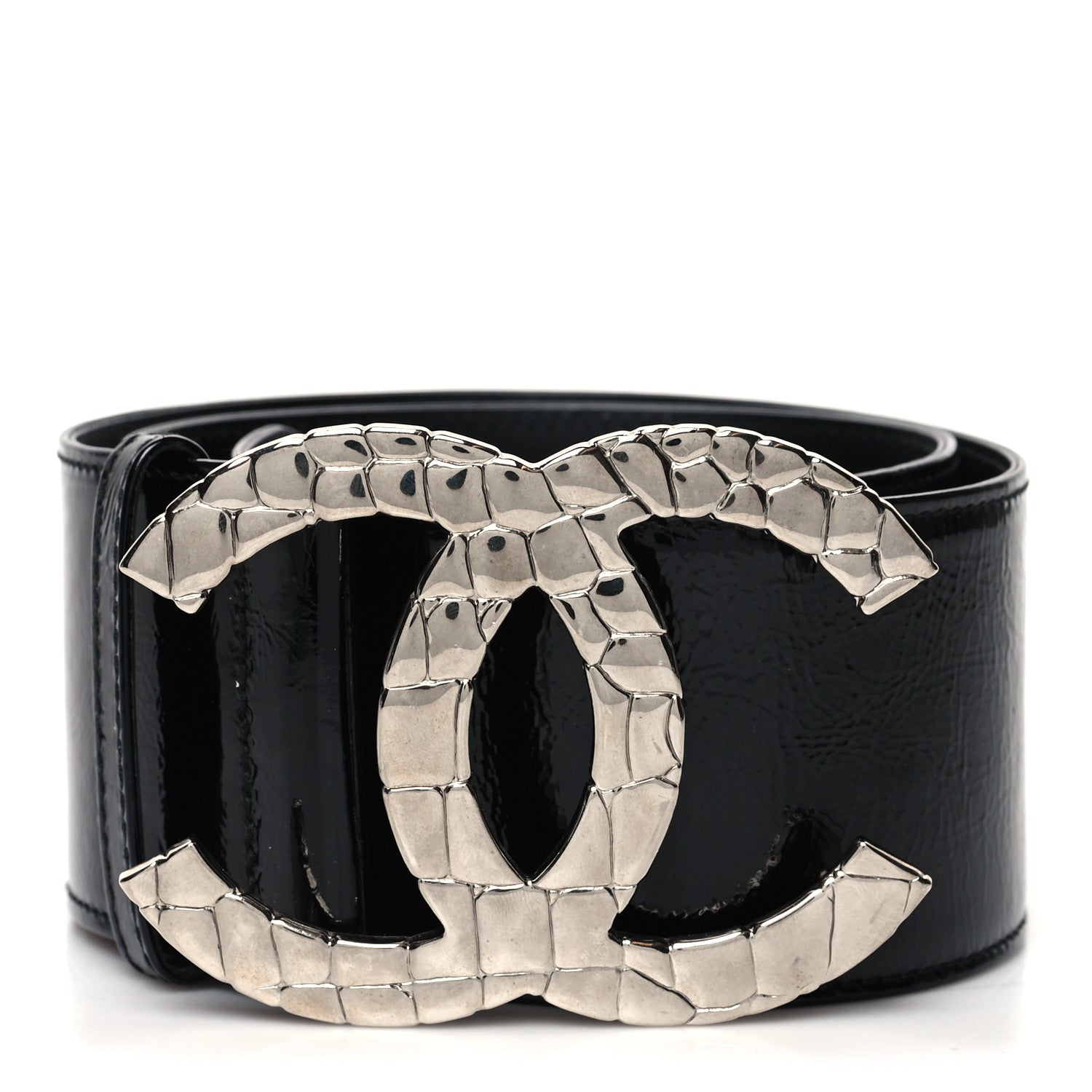 Chanel Patent CC Wide Belt 80 32 Black 1231781 – FASHIONPHILE