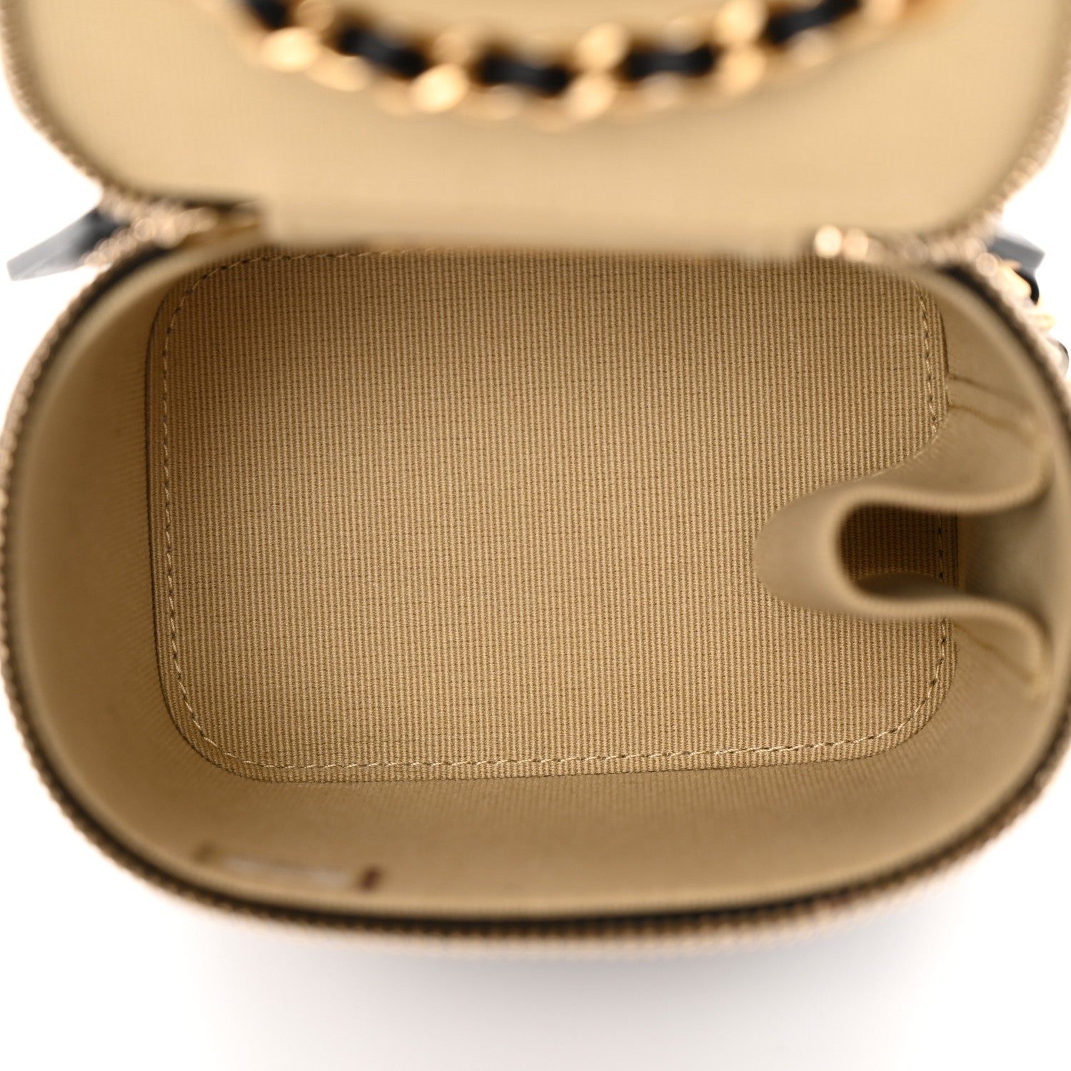 Chanel Lambskin Quilted Mini Pearl Crush Vanity Case With Chain Black 5 of 12