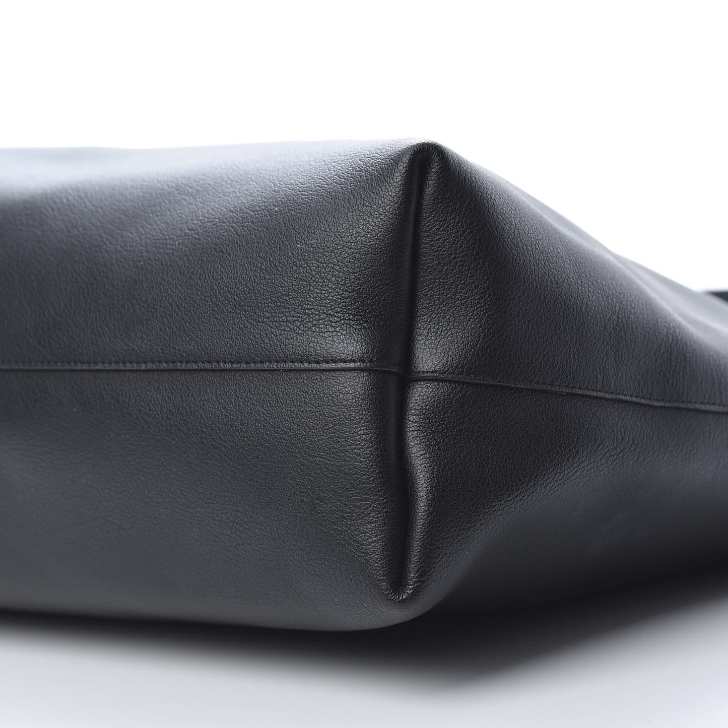 Calfskin Large Shopping Tote Black