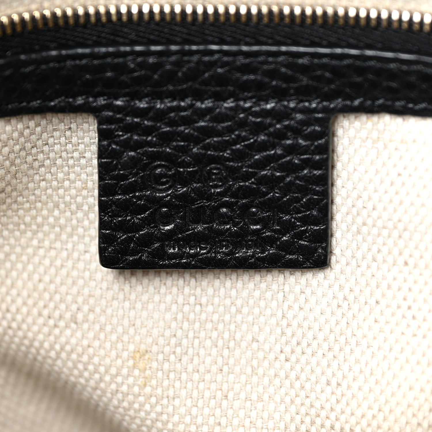 Gucci Pebbled Calfskin Large Soho Hobo Black 6 of 13