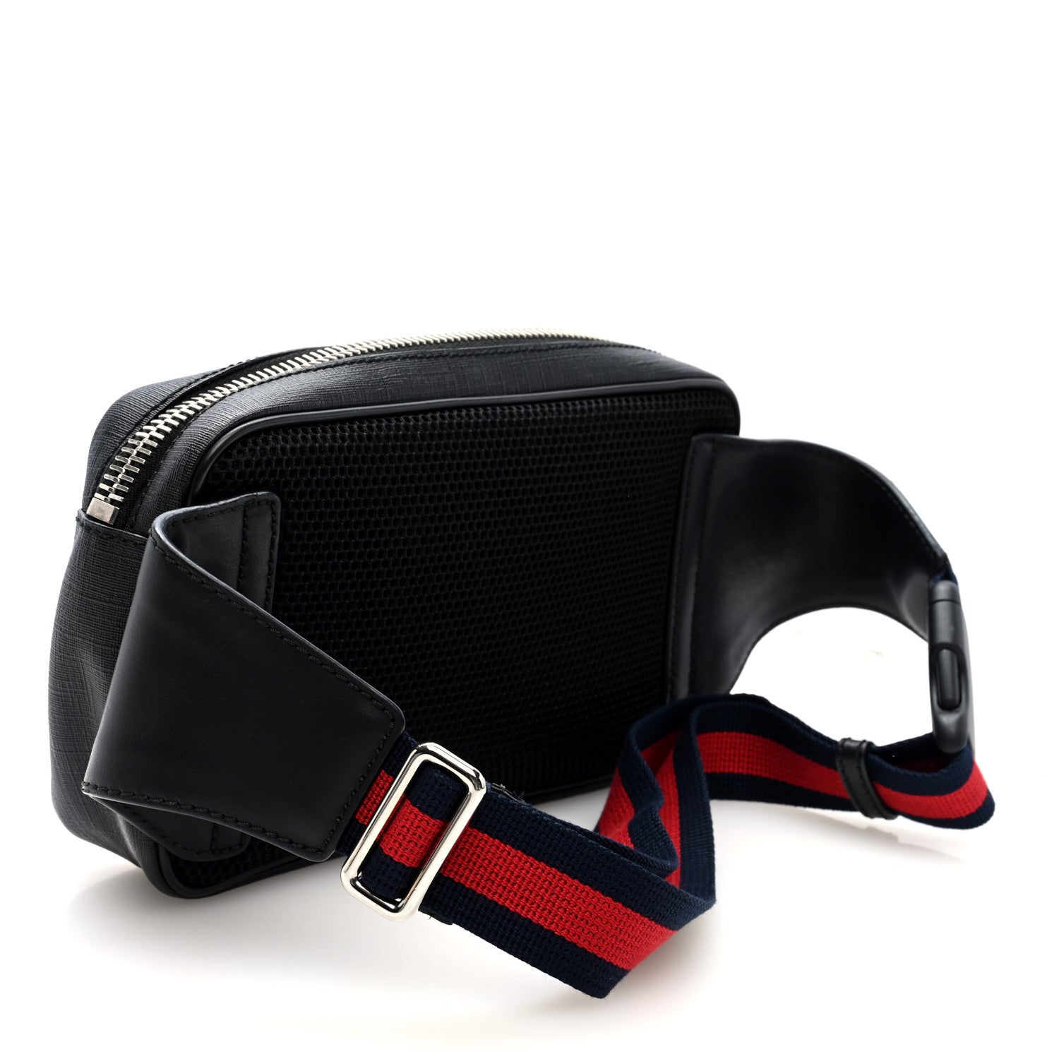 Gucci Soft GG Supreme Monogram Web Belt Bag Black Grey 3 of 10