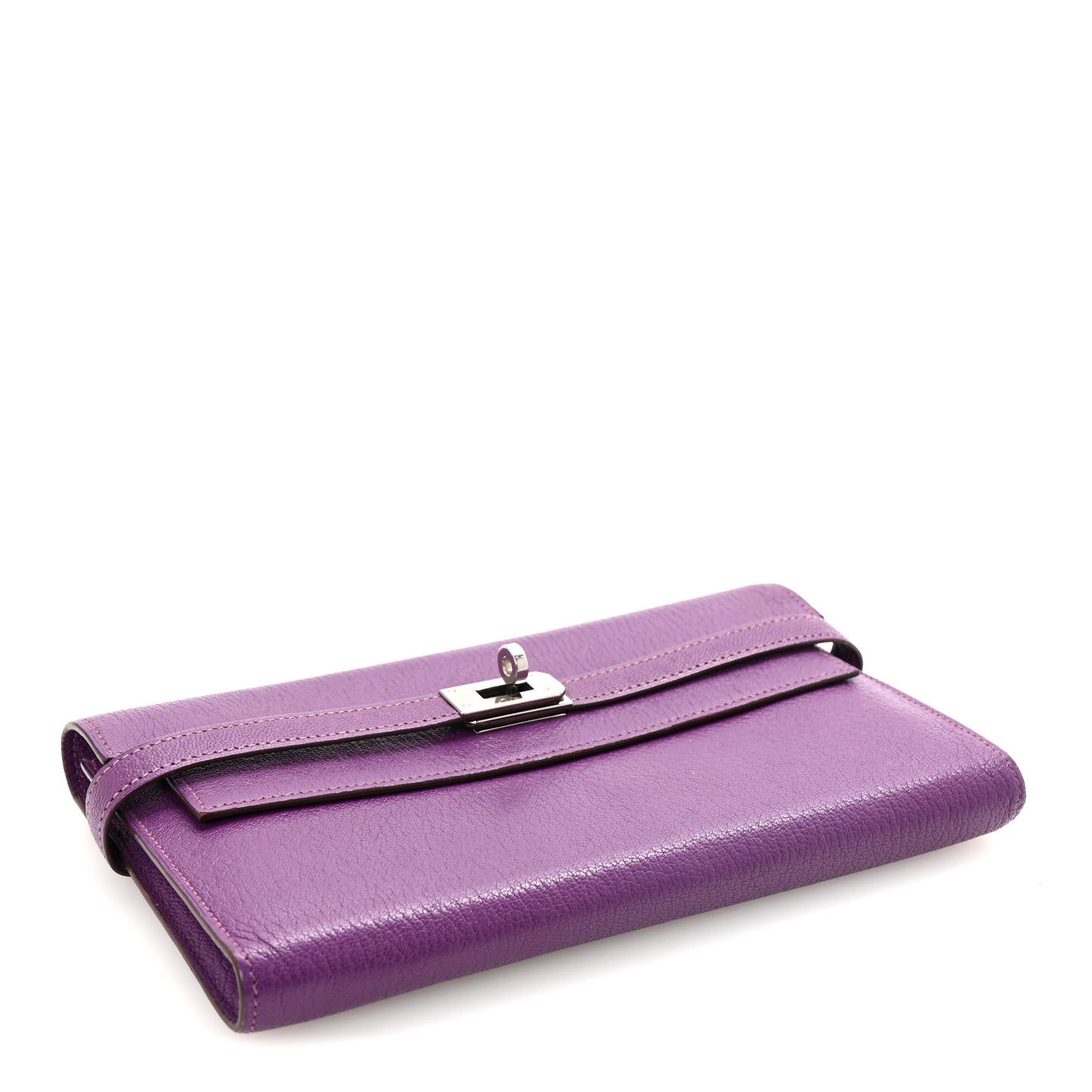 Chevre Mysore Kelly Longue Wallet Violet