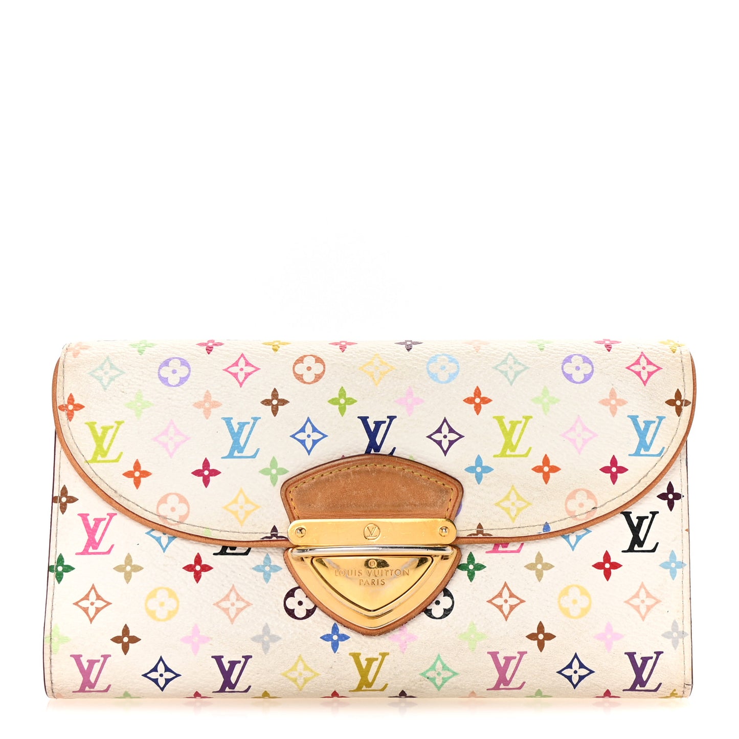 Monogram Multicolor Eugenie Wallet White