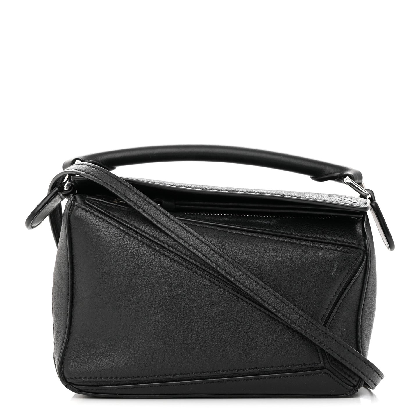 Calfskin Mini Puzzle Bag Black