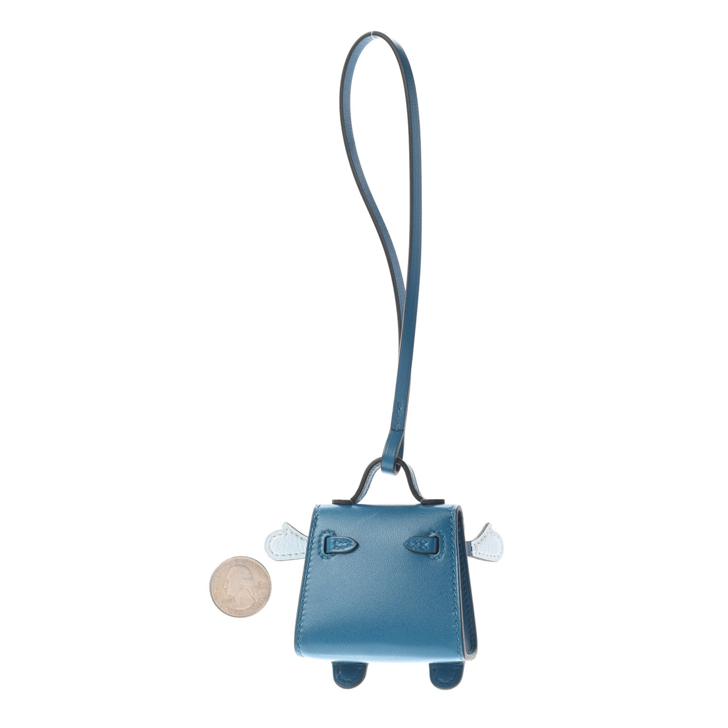 Tadelakt Chevre Mysore Kelly Quelle Idole Bag Charm Bleu Izmir Jaune Bourgeon Bleu Brume Vert Bosphore
