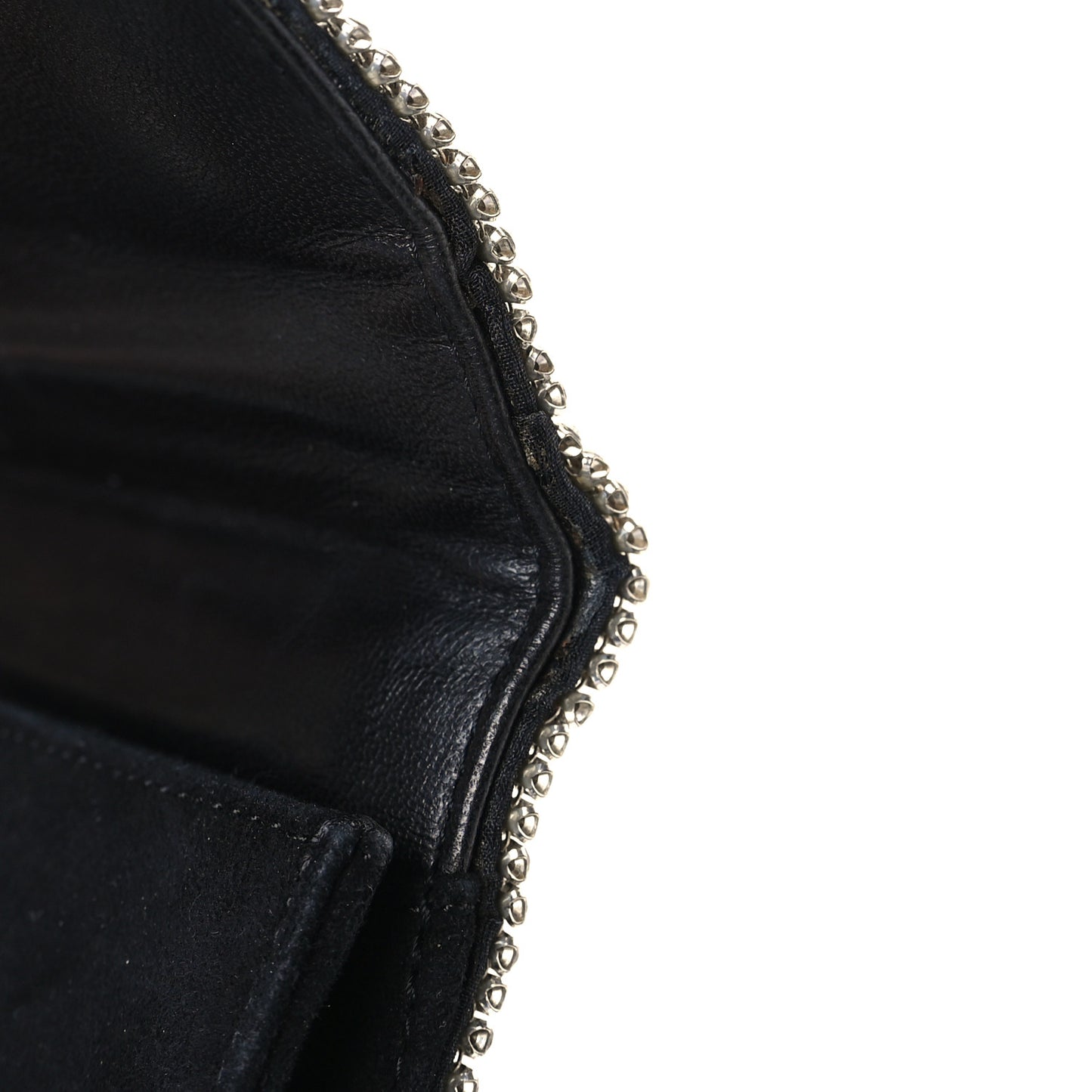 Crystal Quilted Clutch Silver