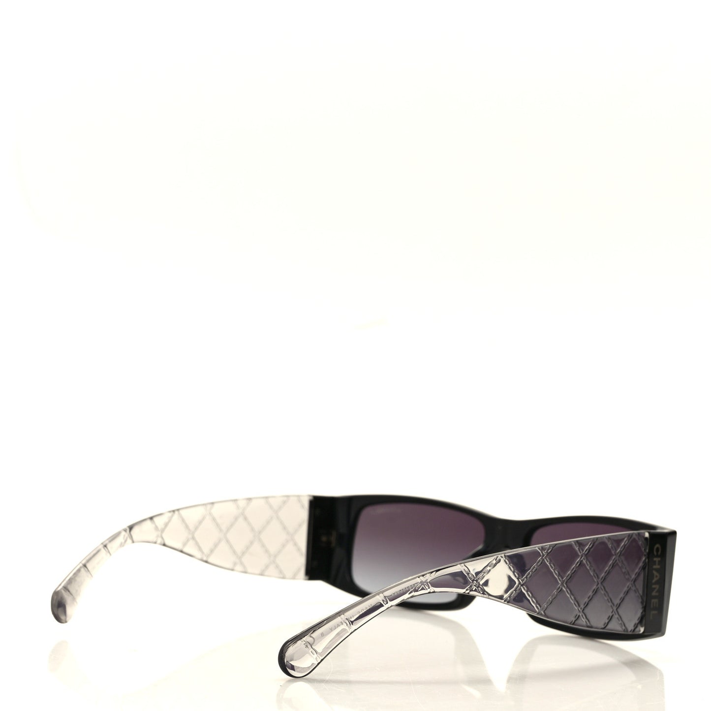Rectangle Quilted Sunglasses 5425-A Black