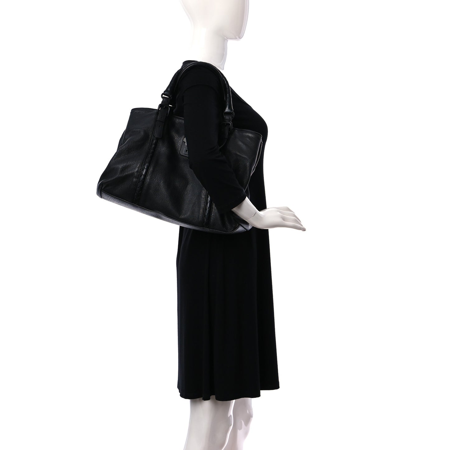 Nappa Roma Tote Black