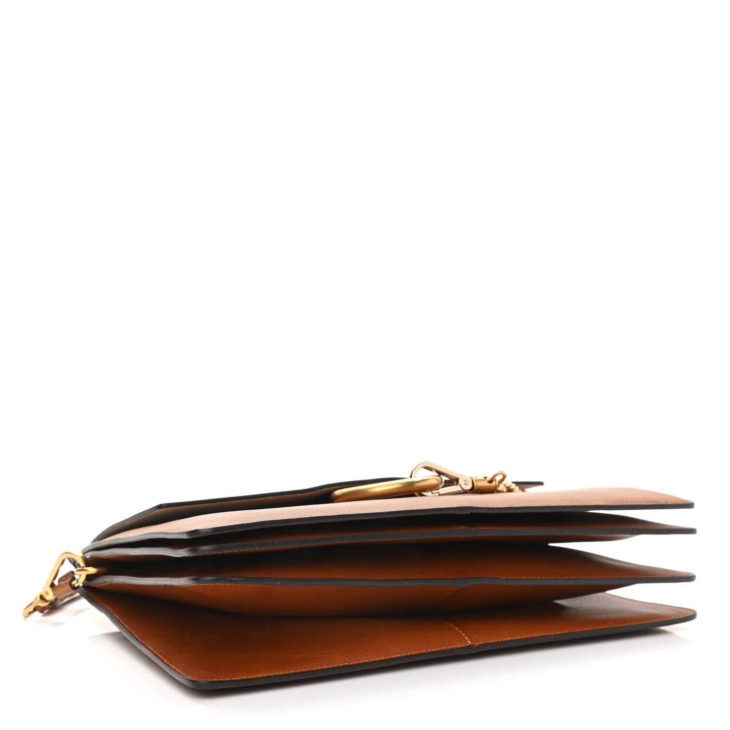 Goatskin Medium Faye Shoulder Bag Caramel