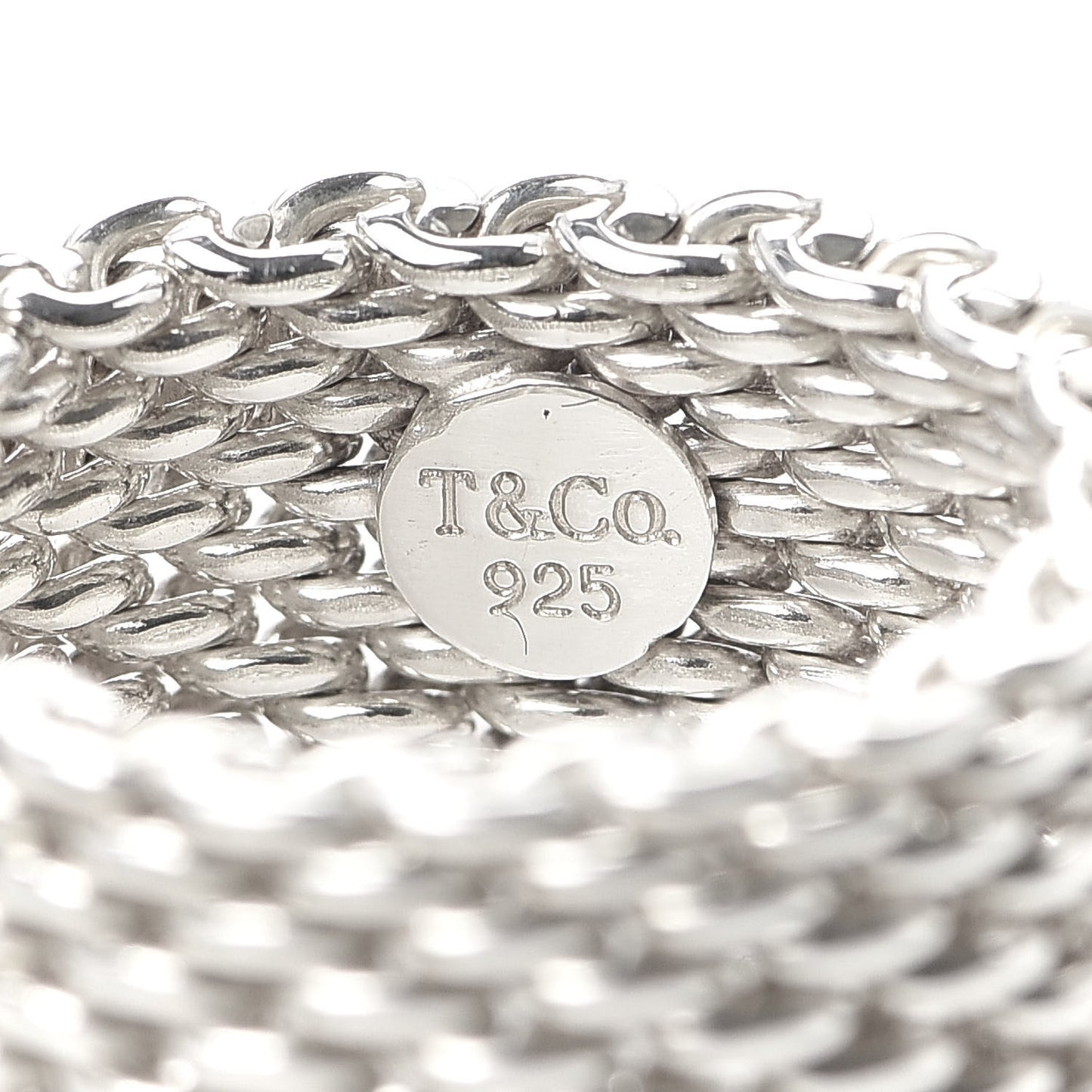 Sterling Silver Somerset Mesh Ring 49 4.75