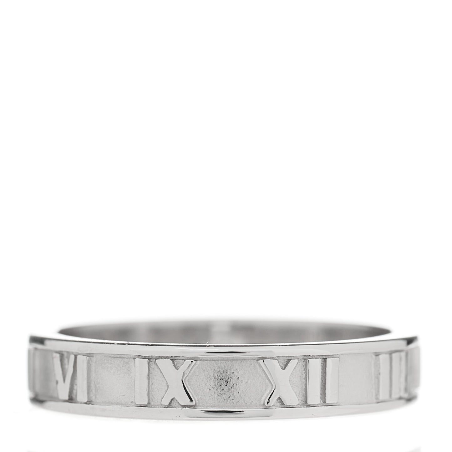 18K White Gold Atlas Band Ring 53 6.5