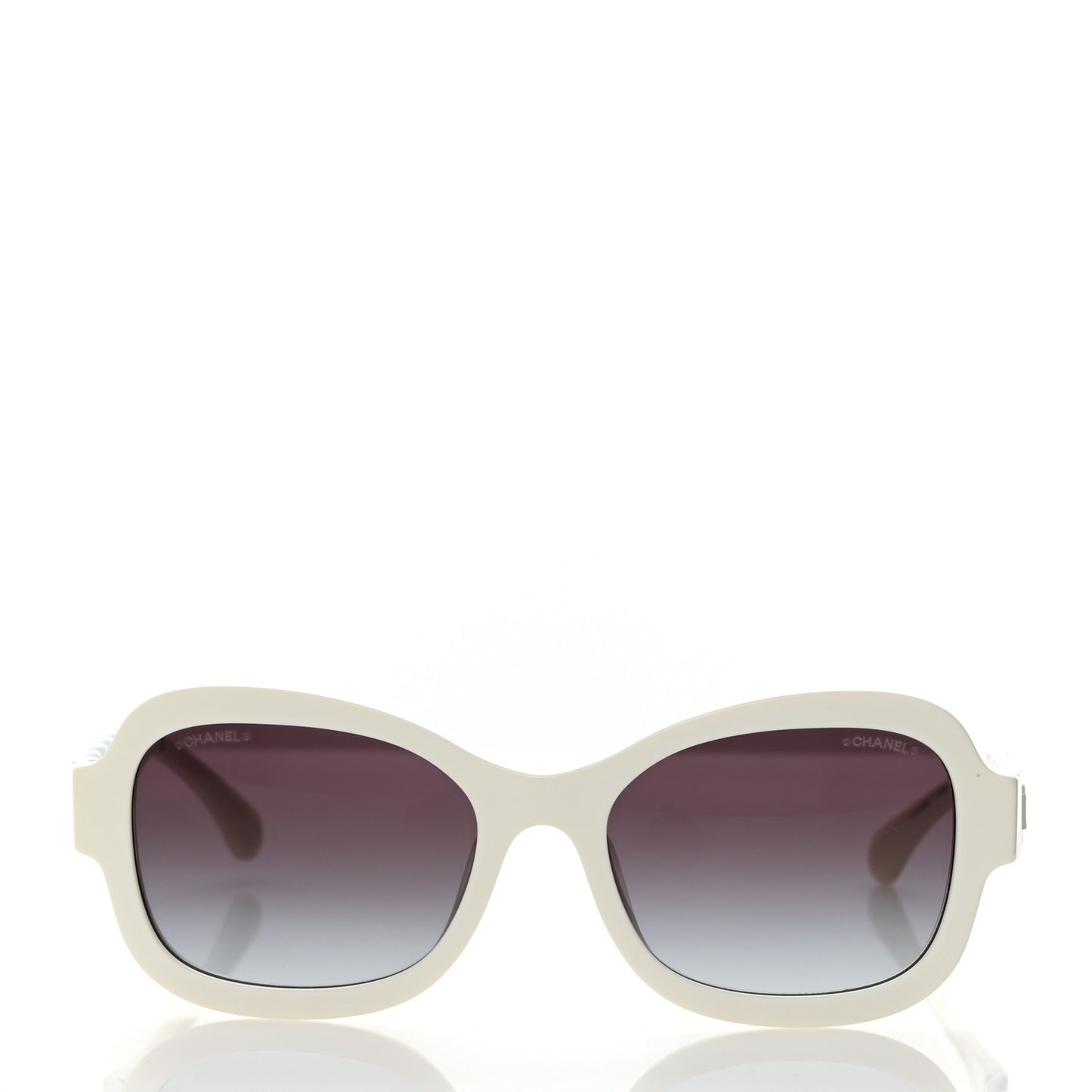 Acetate Chain Sunglasses 5465-Q-A White