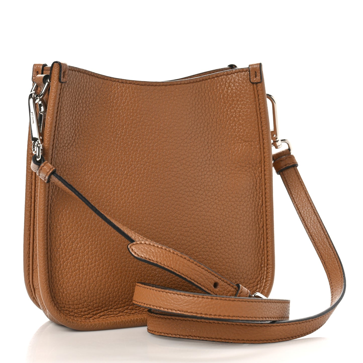 Vitello Daino Soft Mini Hobo Messenger Bag Caramel