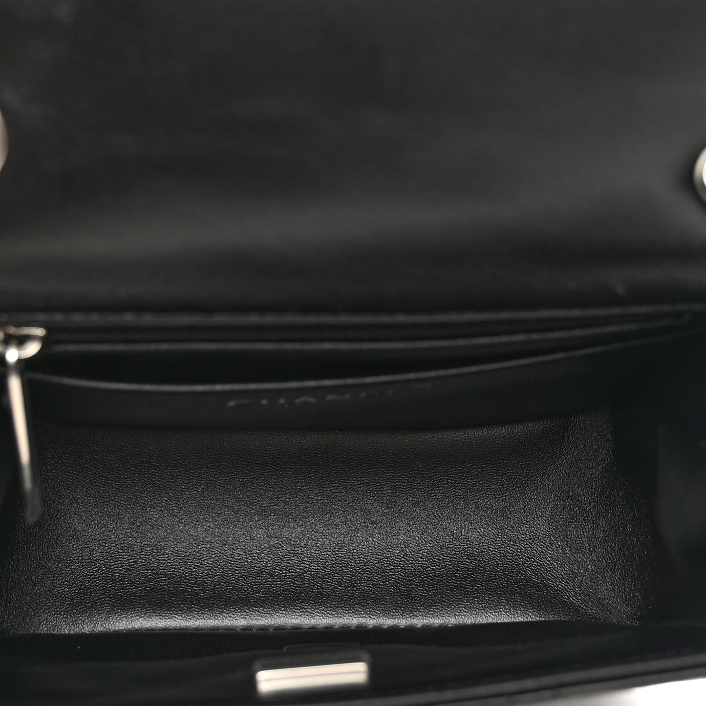 Lambskin Quilted Mini Square Flap Black