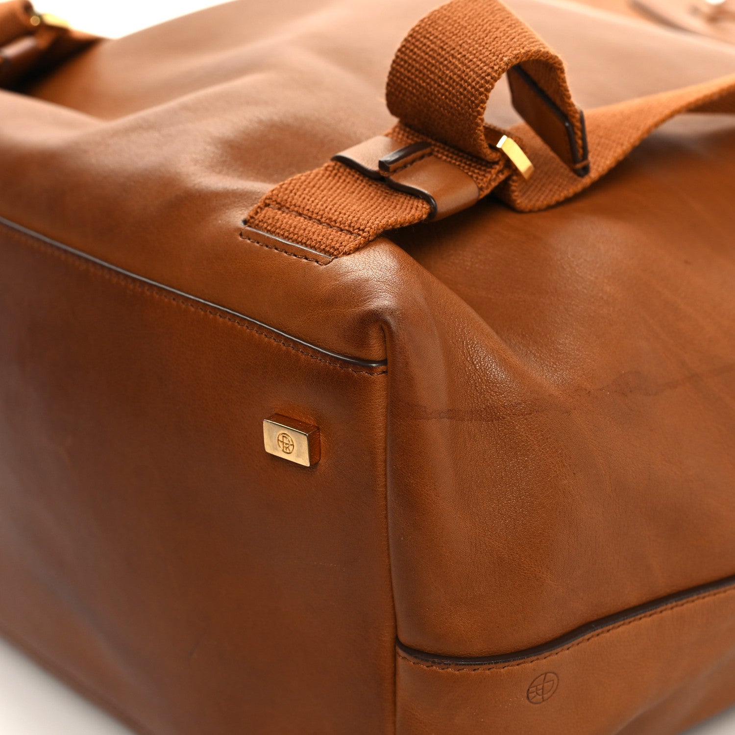 The Row Saddle Calfskin Backpack 11 Brandy 12 of 14