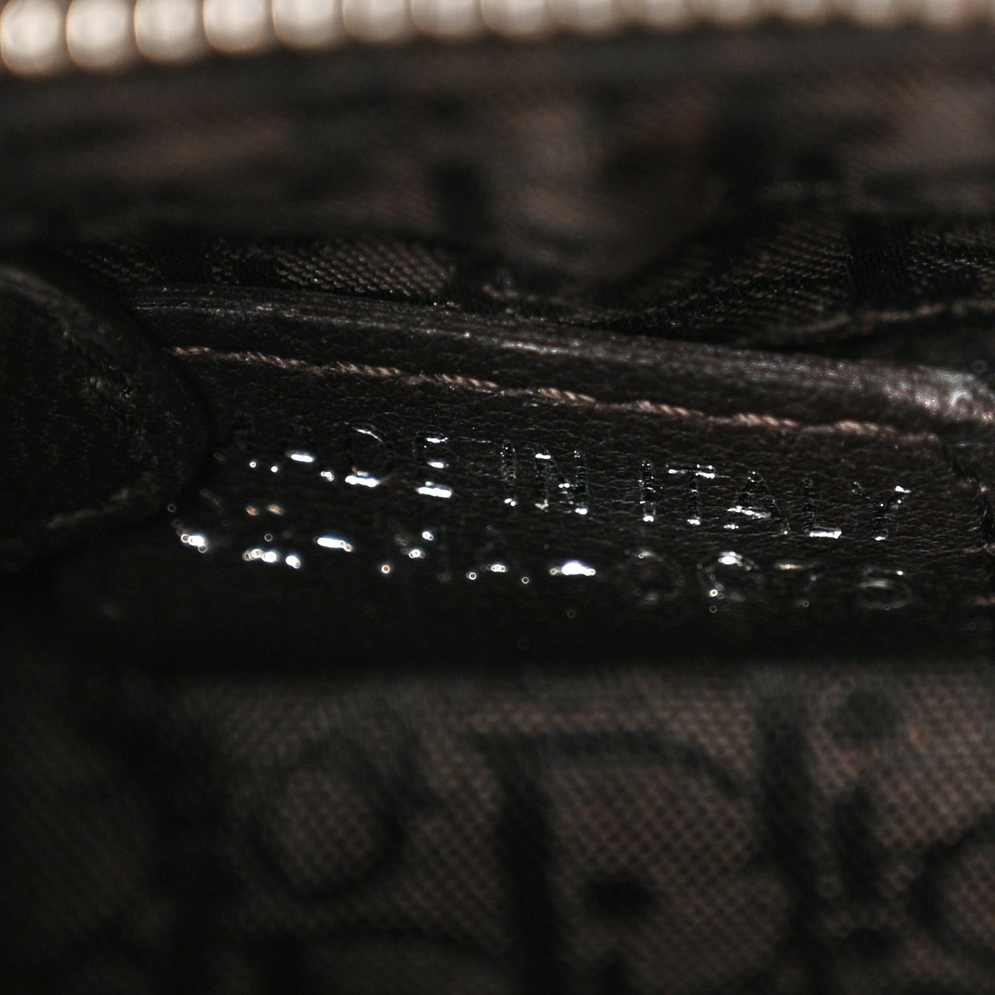 Lambskin Cannage Medium Lady Dior Dark Brown
