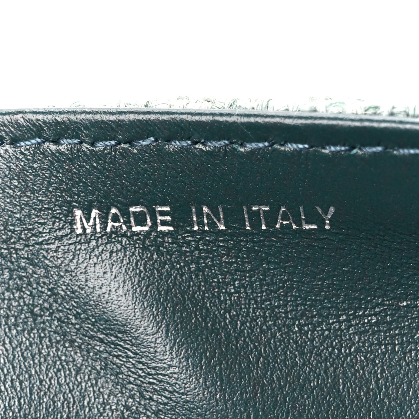 Canvas Macrocannage Caro Pouch Green Multicolor