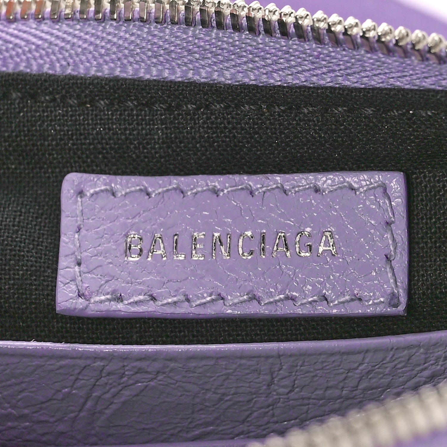 Balenciaga Agneau Arena Le Cagole Mini Purse With Chain Lilac 6 of 9