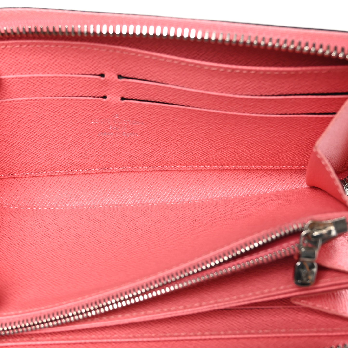 LOUIS VUITTON Epi Zippy Wallet Corail